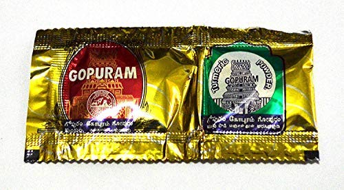 Product Cover Gopuram Haldi & Kumkum Thamboolam Pack (50 Kumkum + 50 Turmeric) (2 Pack)
