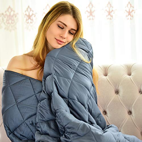 Product Cover WONAP Cooling Weighted Blanket | 100% Natural Bamboo with Premium Glass Beads | 20 lbs | 60
