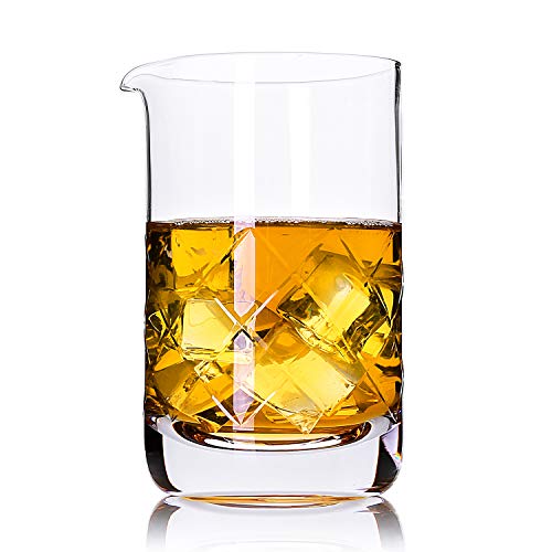 Product Cover Mixing Glass,Crystal Cocktail Mixing Glass 20 OZ, Stir Glass, Premium Bar Mixing Glass, Mixer Glass-Professional Quality