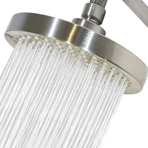 Product Cover CircleSplash Rain Shower Head- Brushed Nickel finish- replacement with removable restrictor for high-pressure stream