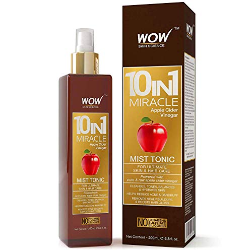 Product Cover WOW Apple Cider Vinegar Facial Toner for Face, Hair, Body - Natural Hair & Skin Care Mist - Hydrating Rose Water Spray for Pore Minimizer & Clear Activator - No Alcohol, Sulfate, or Salt - 6.8 OZ