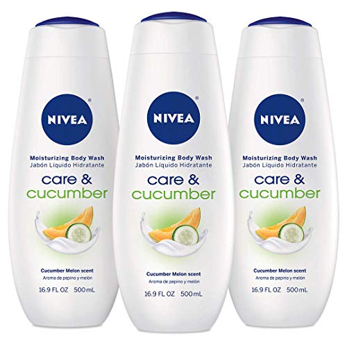 Product Cover NIVEA Care & Cucmber Moisturizing Body Wash - Revitalizing Scent for Normal Skin - 16.9 fl. oz. Bottle (Pack of 3)
