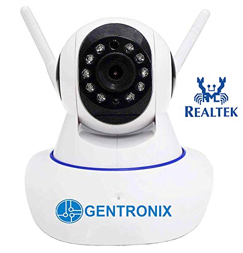 Product Cover Gentronix V380 Realtek chipset WiFi Wireless HD IP Security 360 Degree Move Wireless (2, Dual Antenna) CCTV Camera Live View Via Smart Phone with Night Vision