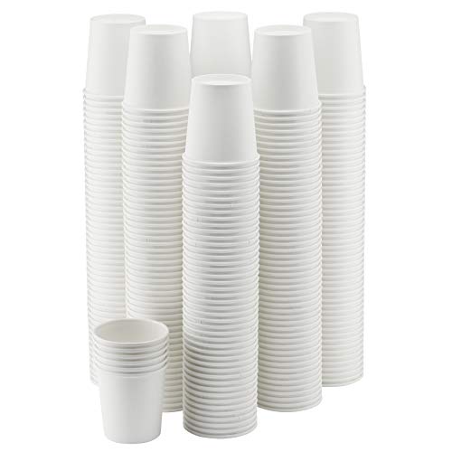 Product Cover NYHI 300-Pack 6 oz. White Paper Disposable Cups - Hot/Cold Beverage Drinking Cup for Water, Juice, Coffee or Tea - Ideal for Water Coolers, Party, or Coffee On the Go'