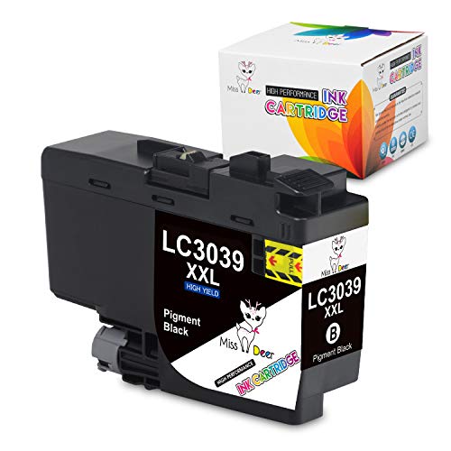 Product Cover MS Deer Compatible Ink Cartridge Replacement for Brother LC3039 XXL LC3039BK Ultra High Yield Work for Brother MFC-J5845DW MFC-J5945DW MFC-J6545DW MFC-J6945DW (LC3039BK XXL, 1-Pack)