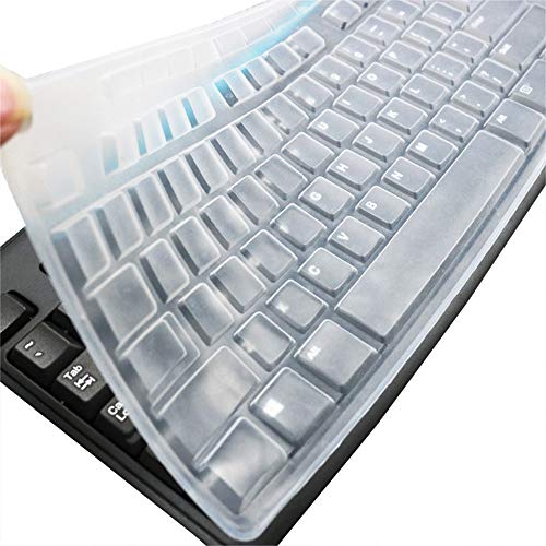 Product Cover Ultra Thin Desktop PC Silicone Clear Keyboard Cover Skin Protector Compatible for Logitech MK270 Wireless Keyboard & Logitech K200 K260 K270 MK200 MK260 Keyboard (NOT for Other Desktop Keyboards)