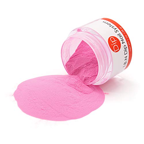 Product Cover Pink Nail Dipping Powder (Added Vitamin) I.B.N Nail Dip Acrylic Powder for Nail Salon Home Use, 1 Ounce, No Need Nail Dryer Lamp Cured (DIP 024)