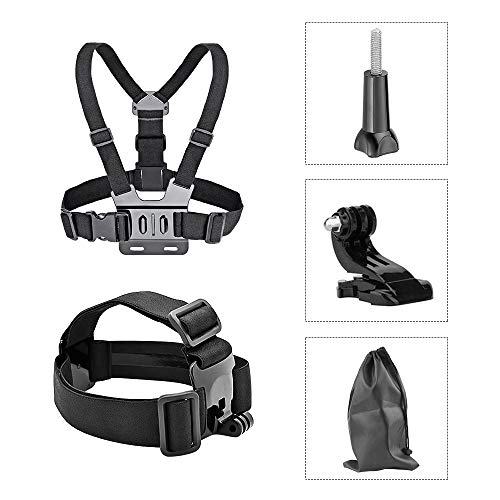 Product Cover MOUNTDOG Action Camera Accessories Head Strap Chest Strap Mount for Gopro Hero 7/6/5/Session/4/3/2/ Action Cameras- Anti-Slip Design