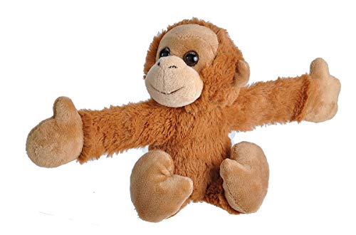 Product Cover Wild Republic Huggers Orangutan Plush Toy, Slap Bracelet, Stuffed Animal, Kids Toys, 8