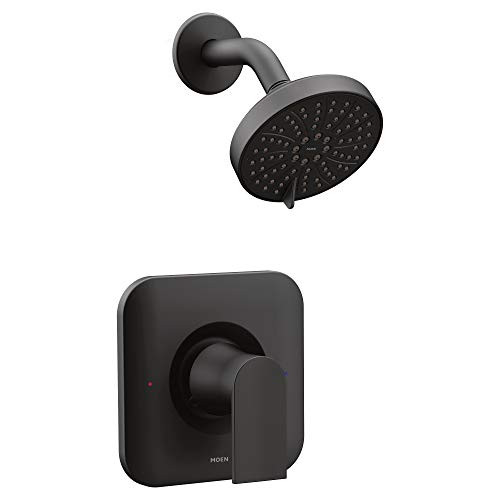 Product Cover Moen T2472EPBL Genta Posi-Temp Pressure Balancing Eco-Performance Modern Shower Only Trim, Valve Required, Matte Black