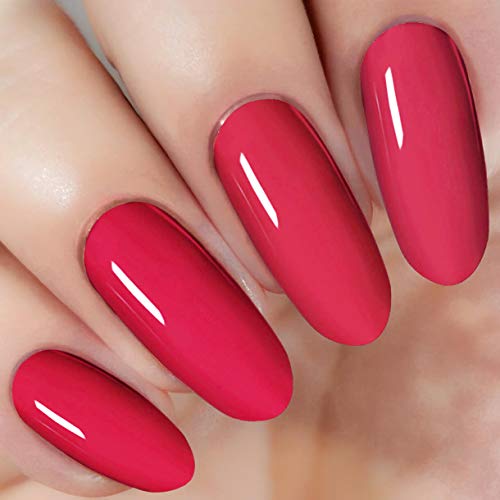 Product Cover Bright Red Nail Dipping Powder 1 Ounce/28g (added vitamin) I.B.N Acrylic Dip Powder Colors, No Need Nail Dryer Lamp Cured (DIP 046)