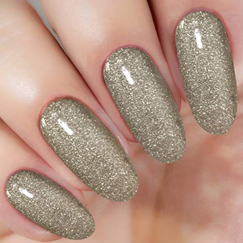 Product Cover Glitter Gray Nail Dipping Powder (added vitamin) 1 Ounce, I.B.N Dipped Acrylic Dip Powder DIY Manicure Salon Home Use (DIP 057)