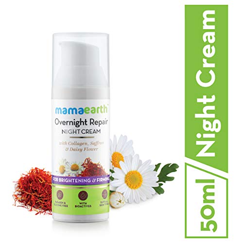 Product Cover Mamaearth Skin Repair Night Cream for Glowing Skin & Anti Ageing, with Collagen, Saffron & Daisy Flower