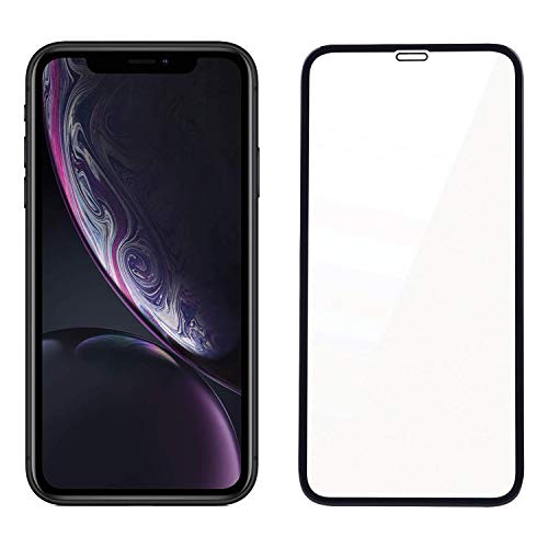 Product Cover POPIO Edge to Edge Tempered Glass Screen Protector for Apple iPhone XR/iPhone 11 (Black) With Installation Kit
