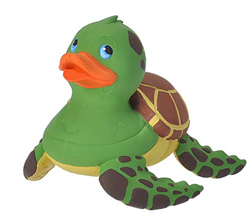Product Cover Wild Republic Rubber Ducks, Bath Toys, Kids Gifts, Pool Toys, Water Toys, Sea Turtle, 4