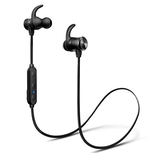Product Cover Wireless Headphones, iTeknic Bluetooth 5.0 IPX7 Waterproof 24 Hours Playtime Bluetooth Headphones, with Magnetic Connection, Sports Earphones for Running Built-in Mic