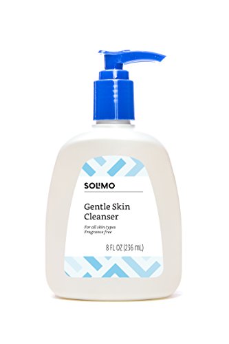 Product Cover Amazon Brand - Solimo Gentle Skin Cleanser, All Skin Types, Fragrance Free, Dermatologist Tested, Non-comedogenic, 8 Fluid Ounce