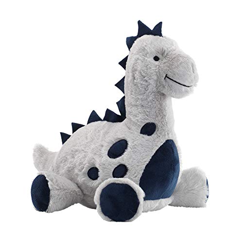 Product Cover Lambs & Ivy Baby Dino Blue/Gray Plush Dinosaur Stuffed Animal Toy - Spike