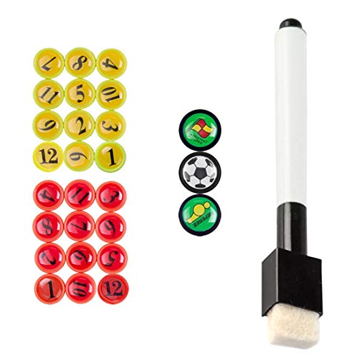 Product Cover ATHPIK Soccer Player Magnets, Coaching Strategy Board Kit Equipment, 27pcs Magnets with Marker Pen