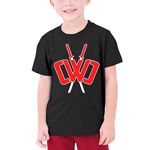 Product Cover Youth Fashion Chad Wild Clay Custom T-Shirt Boy Girl Colorful Tops (Black,S)