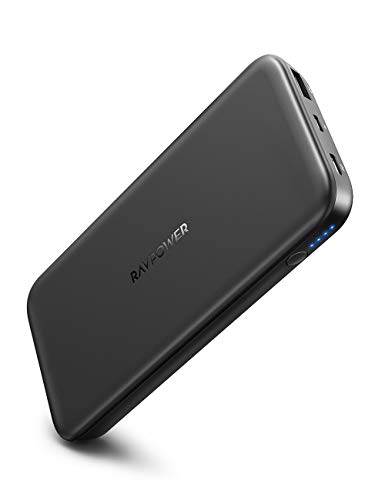 Product Cover Portable Charger RAVPower 18W PD 10000mAh Portable Charger 10000 USB C Power Bank External Battery Pack Compatible with Smartphone Tablet iPhone X/Xs Max/XR, Galaxy S9/S8, iPad Pro 2018