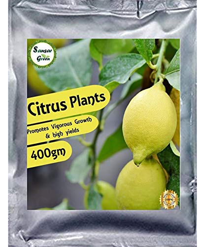 Product Cover Sansar Green Magical Lemon Mi x ture for Ma x imum Bloom in Plants Best Fertilizer for Flower 400 Gm