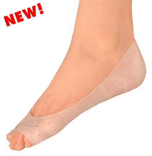 Product Cover Dr. Frederick's Original Moisturizing Gel Socks - 4 Pc - Prevents Dry Cracked Heels & Cracked Feet - Day & Night Socks - W4-10 | M5-8