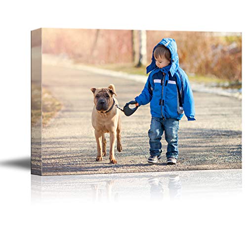 Product Cover SIGNFORD Custom Canvas Prints, Child Pets Personalized Poster Wall Art with Your Photos Wood Frame Digitally Printed - 11