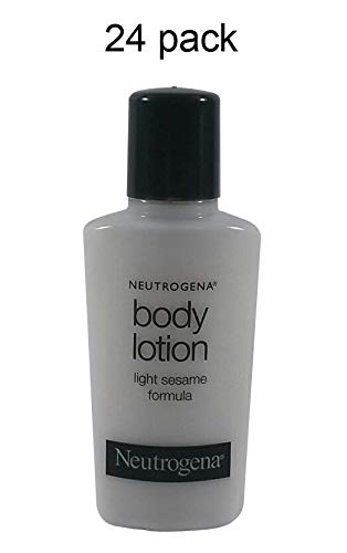 Product Cover Neutrogena Body Lotion 0.9 oz travel size bottles -Lot of 24 each - Total of 21.6 oz