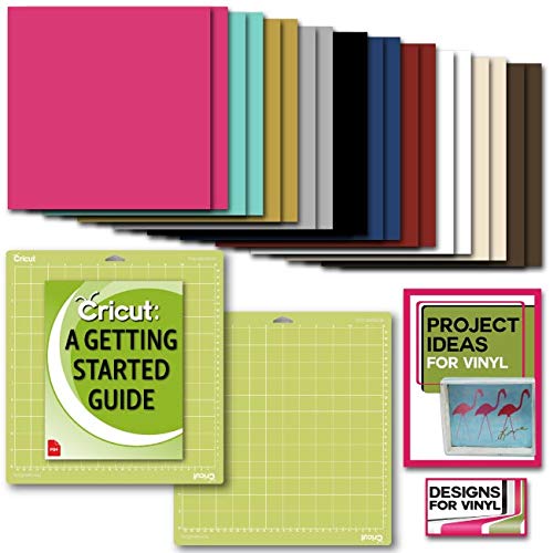 Product Cover Cricut Premium Vinyl Pack, Standard Grip Mats, Beginner Guide & Designs