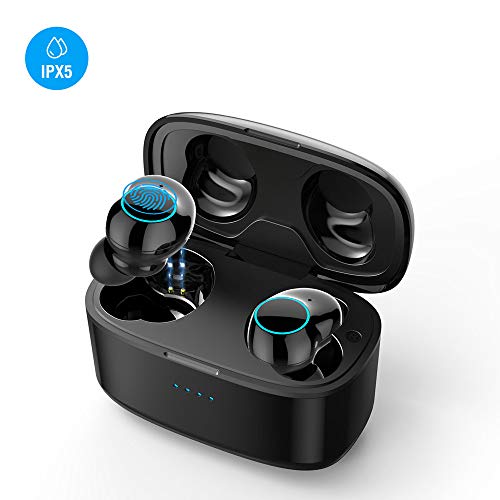 Product Cover True Wireless Earbuds,Bluetooth 5.0 TWS Earphones with 1000mAh Charging Case 6H Playtime IPX5 Waterproof and Stereo Sound Wireless Earphones
