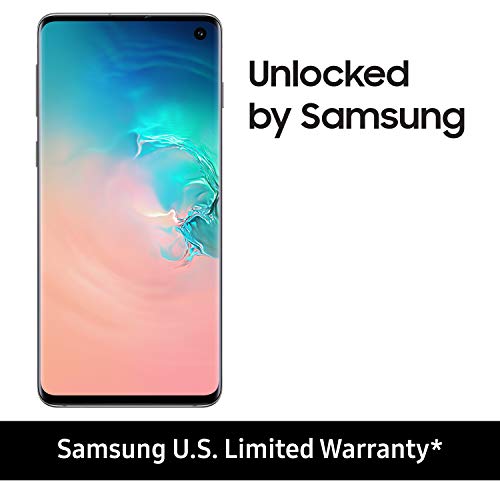 Product Cover Samsung Galaxy S10 Factory Unlocked Phone with 128GB, (U.S. Warranty) - Prism White