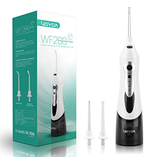 Product Cover VOYOR Water Flosser Oral Irrigator Cordless Rechargeable Dental Water Jet Flosser With 3 Working Modes, IPX7 Waterproof For Teeth, Brace, Bridges Care