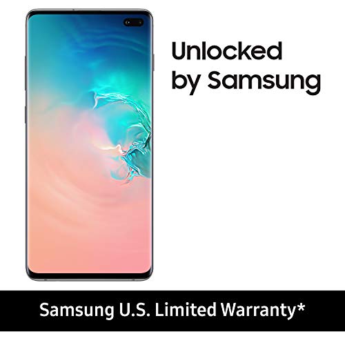 Product Cover Samsung Galaxy S10+ Plus Factory Unlocked Phone with 128GB (U.S. Warranty), Prism White - SM-G975UZWAXAA