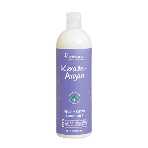 Product Cover Renpure Plant-Based Beauty Keratin & Argan Repair + Restore Conditioner, 16 Fluid Ounce