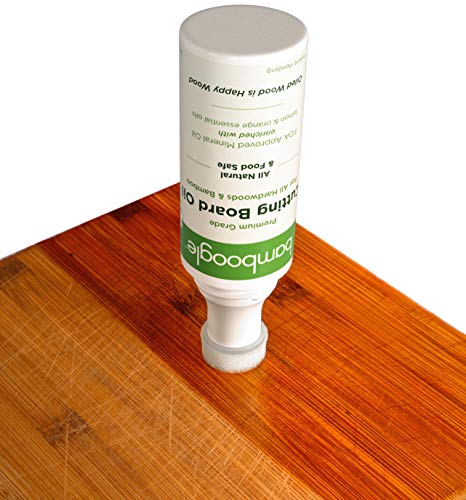 Product Cover Bamboogle Food Grade Mineral Oil For Cutting Boards - No Mess Cutting Board Oil With Easy Applicator