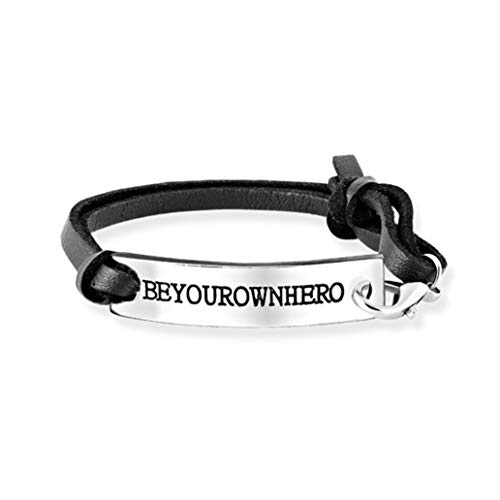 Product Cover KISSFRIDAY HERO inspirational lettering PU leather bracelet jewelery gift