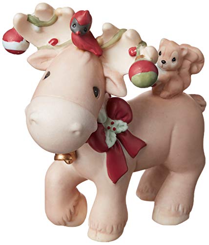 Product Cover Precious Moments Moose Wonderful Time of The Year 1st Annual Animal Bisque Porcelain 191017 Figurine, One Size, Multi
