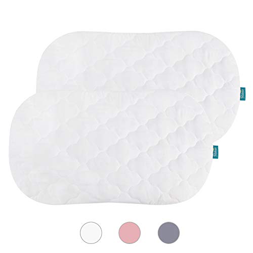 Product Cover Bassinet Mattress Pad Cover, Oval/Hourglass, 2 Pack, Microfiber, Waterproof and Soft, Only for Halo Bassinest Swivel Sleeper Mattress