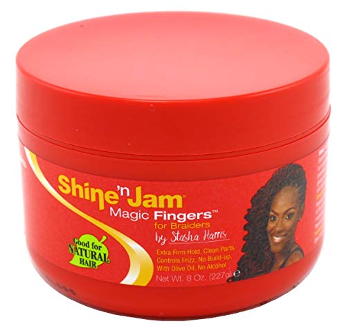 Product Cover Shine N Jam Magic Fingers For Braiders Extra Firm Hold 8 Ounce