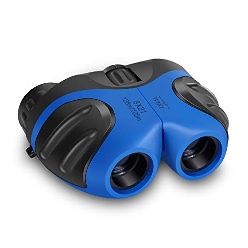 Product Cover Binocular for Kids,mom&myaboys Compact Watreproof Binocular Teen Boy Birthday Presents Gifts Boys Toys 3-12,Best Gifts for 8 Year Old Boys(Blue)