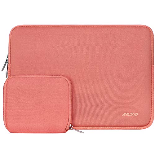 Product Cover MOSISO Laptop Sleeve Compatible with 2019 2018 MacBook Air 13 inch Retina Display A1932, 13 inch MacBook Pro A2159 A1989 A1706 A1708, Water Repellent Neoprene Bag Cover with Small Case, Living Coral