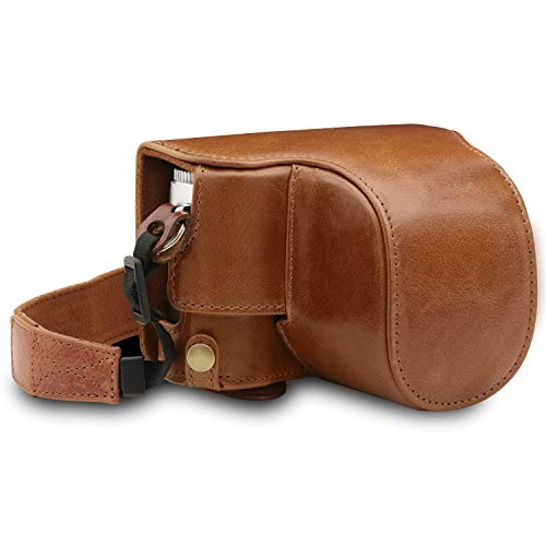 Product Cover MegaGear MG1606 Ever Ready Genuine Leather Camera Case Compatible with Leica D-Lux 7 - Brown