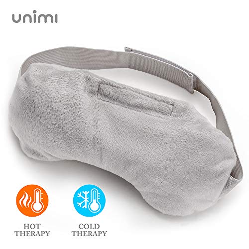 Product Cover Unimi Heated Eye Mask for Dry Eyes, Microwaveble Moist Eye Compress for Puffy Eyes, Pink Eyes, Headache, Migraine Relief, Sinus Pain, Bruder Eye Compress Moist Heat Eye Mask Washable & Reusable