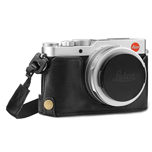 Product Cover MegaGear MG1603 Ever Ready Genuine Leather Camera Half Case Compatible with Leica D-Lux 7 - Black
