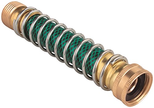 Product Cover Rocky Mountain Landscapers Select Hose Protector Spring - Hose Saver Kink Protector with solid Brass Couplings - Easy attach extension prevents hose kinks - Maintains water pressure