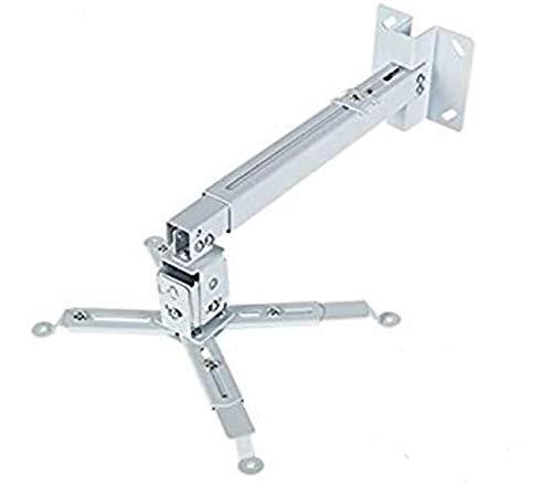 Product Cover Alexvyan Universal Certified Adjustable Projector Ceiling and Wall Mount Kit Bracket Stand with Tilt Option (3 ft/24 -36 inch , White)