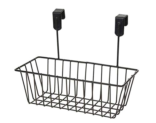 Product Cover House of Quirk Over Door Kitchen Cabinet Storage Basket Undershelf Rack Holder Hanging Organiser - Black
