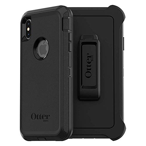 Product Cover OtterBox DEFENDER SERIES Case for iPhone Xs Max - Retail Packaging - BLACK (Renewed)