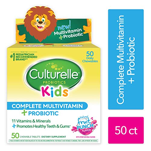 Product Cover Culturelle Kids Complete Multivitamin Plus Probiotic Chewable | Daily Dietary Supplement for Kids | Digestive & Immune Support*| Contains LGG, The proven probiotic⌘| 50Count
